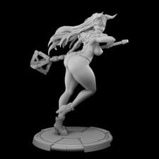 Hammer Girl Pinup Fantasy Miniature DnD Miniatures Tabletop RPGs picture