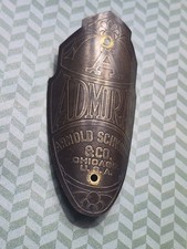 Vintage Prewar Postwar Schwinn Admiral Bicycle Head Badge Autocycle Whizzer Dx picture