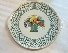 Villeroy & Boch BASKET PATTERN Handled Serving, Cake Plate 12.25” GERMANY picture