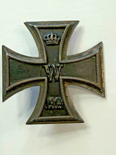 1914 WWI Imperial German Iron Cross Silver Hallmarked 900 G2U picture