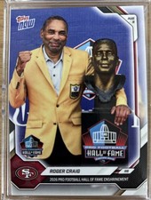PRESALE Roger Craig Hall Of Fame HOF 2026 NFL Topps NOW Card OS02 picture
