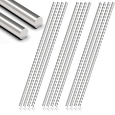 12Pcs 3/16 X 12In 304 Stainless Steel Rod, Metal Shaft picture