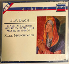 London Bach Mass in B Minor BWV 232 Münchinger 2CD Remastered Booklet 414251-2 picture