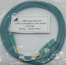 Fibertron CB-FB-130023 OM3 LC-LC Duplex Fiber Optic Cable 7m 23ft 50/125 picture