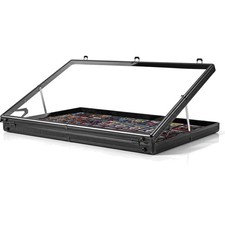 Dwwce Portable Card Show Display Case 34 X 22 Aluminum Lockable Showcase picture