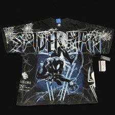 Civil Regime Marvel Spider-Man Night Mode Symbiote Black Graphic Tee L NWT Bag picture