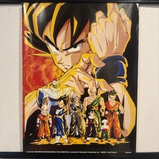 Vintage 1998 Dragon Ball Z Poster Goku Vegeta Piccolo Trunks Great Eastn IM40005 picture