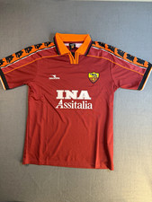 Diadora AS Roma Francesco Totti 10 INA Assitalia Red/Orange Soccer Jersey xL picture