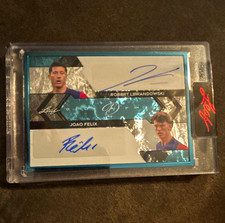 Leaf 2024 Decadence Dual Autographs Turquoise Lewandowski/Joao Felix DA-35 picture