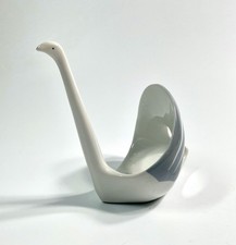 Vintage Modernist Favolina Swan Figural MCM Porcelain Bird Sculpture Poland picture