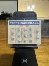 1957 57 Topps Baseball Checklist Series 1/2 Bazooka Unmarked picture