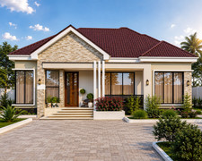 Modern 3 Bedroom House Plan picture