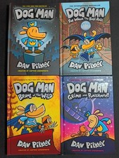 Dog Man Hardcover Book Lot of 4 - Dav Pilkey - Graphic Novels New #1 6 7 10 picture