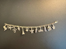 Vintage Carolyn Pollack Relios 1999 Sterling Silver Southwestern Charm Bracelet picture