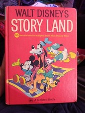 VINTAGE 1962 Walt Disney’s Story Land A Golden Book Children Reading Education picture