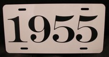 1955 YEAR LICENSE PLATE FITS CHEVY FORD BUICK DODGE CHRYSLER MERC T-BIRD NOMAD picture