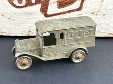 SCARCE Vintage 1920s TOOTSIETOY Gray Federal Van FLORIST Truck #4360 ORIGINAL picture