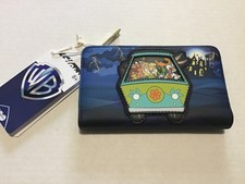 Loungefly WB 100th Looney Tunes Scooby Mash Up Flap  Wallet NEW GLOW in DARK picture
