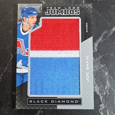 Upper Deck Black Diamond Joe Sakic Nordiques Jumbo Patch TLQN-JS picture