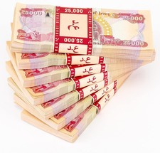 600,000 Iraqi Dinar - New, 2023 - 24x 25,000 IQD - AUTHENTIC IQD Money + COA picture