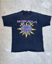 Vintage 1993 Bon Jovi Keep The Faith Tour Shirt Brockum USA Single Stitch US/Can picture