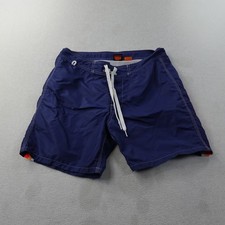 Sundek Men's 31 Navy Rainbow Stripe Board Shorts Swim Trunks Mesh Lined picture