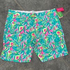 🥑🥑🦄🦄NWT Lilly Pulitzer Mens Guac & Roll Avocado Shorts 38 🦄🦄🥑🥑 picture