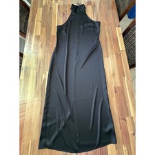NWT Metrostyle Black Mock Neck Sleeveless Maxi Dress Size 12 picture