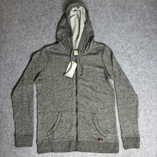 Roxy Hoodie Women Large Gray NWT Full Zip Signature Fleece Marled ARJFT03584 picture