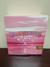 Elements PINK King Size Slim Cigarette Rolling Paper 50 PK BUY 2 GET A BOX FREE picture