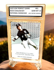 ROCH CHOLOWSKY 2022 Leaf Perfect Game GRADED GEM-MT 10  ROOKIE #81 picture