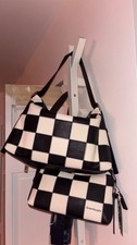 SMALLNEW Coach Coachtopia Alter/Ego Small Slouchy Shoulder Bag Black Chalk CFE51 picture