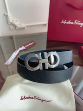 Salvatore Ferragamo Gancini Men's Reversible Leather Belt picture