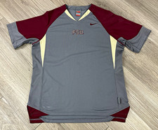 Nike Florida State Seminoles FSU Dri-Fit Shirt Gray Garnet Gold Size L picture