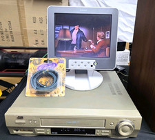 JVC HR-S5700AM Gold HTF Super VHS S-VHS Multi System PAL NTSC VCR Tested Working picture