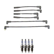 Denso Ignition Wires and Bosch Spark Plugs Kit for Jeep CJ7 1983-1986 2.5L L4 picture