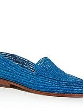 CASABLANCA1942 Mens Beppe Raffia Apron-Toe Loafers picture