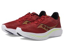 Saucony Men's Kinvara 14, White / Poppy Red / Yellow Size 11 picture