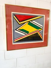MCM Vintage 1977 Screen Print Abstract picture