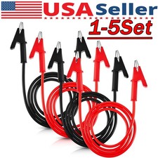 1-5X Alligator Clips Electrical Multimeter Test Leads 1500V/15A Jumper Wires Set picture
