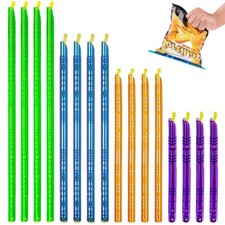 16Pc - Magic Bag Sealer Sticks, Reusable Plastic Food Storage Clips in 4 Sizes, picture