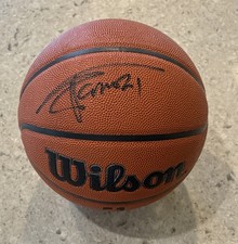 Tim Duncan Signed Authentic Wilson Basketball San Antonio Spurs 5Star COA picture