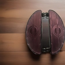 Harley Davidson Panhead Floorboards Rubber Pads Rivited picture