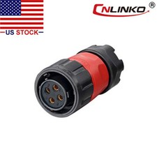 CNLINKO 4 Pin Power Industrial Connector Female Plug Waterproof IP67 Signal  M20 picture
