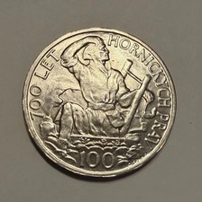 1949 Czechoslovakia 100 Korun Silver Frosty White BU 14.12g KM#74 picture