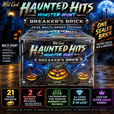 2026 Wild Card Monster Hunt Breakers Brick Multi-Sport Sealed 2 Autos + 1 Jumbo picture