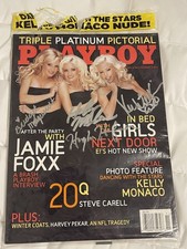 Playboy November 2005 Signed By Hugh Hefner, Bridget, Kendra & Holly W/Proof picture