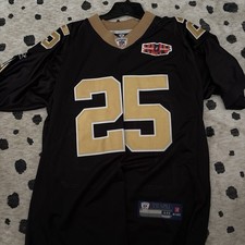 Reebok Reggie Bush #25 New Orleans Saints Super Bowl XLIV Jersey Men 48 picture