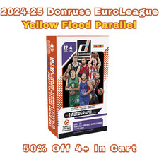 2024-25 Donruss EuroLeague Basketball Yellow Flood Parallel PICK YOUR CARD picture