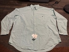 Polo Ralph Lauren Mens XL The Big Shirt Vintage 90s New W/ Tags Teal Oversized picture